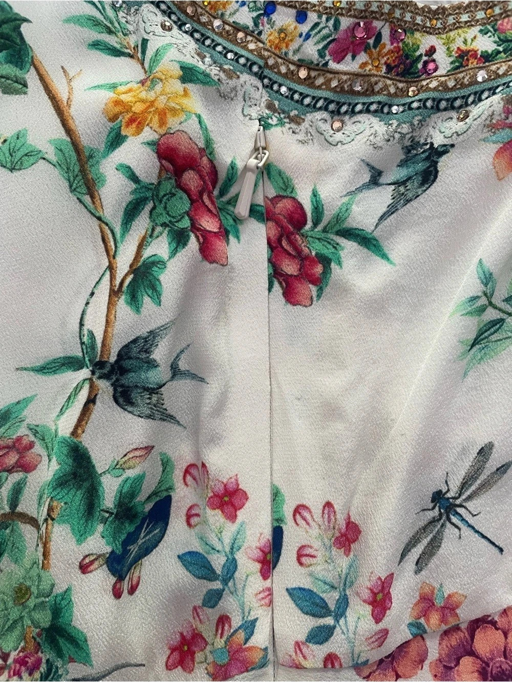Camilla Pushing Daisies Floral Maxi Dress in White & Multicolor | Size M | NWT - Picture 10 of 12